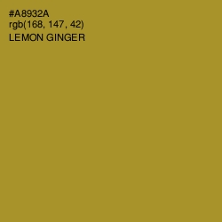 #A8932A - Lemon Ginger Color Image